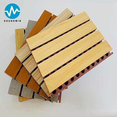 Painéis Mdf de madeira absorvedores de som para salas de reuniões
