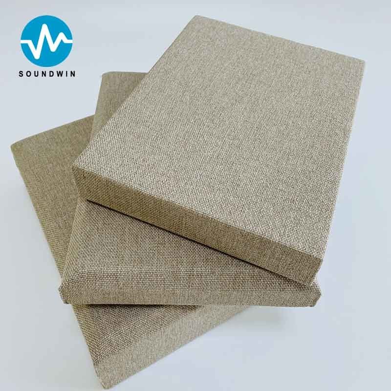 Tabela de absorção de som suave para salas de áudio Cinema Decoração de parede anti-colisão Painéis de tecido para sala de reuniões
